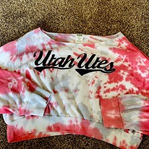 Victoria Secret/Pink off the shoulder crop top